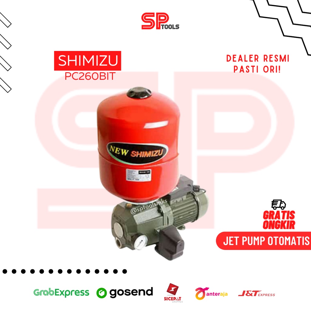 POMPA AIR SEMI JET PUMP OTOMATIS SHIMIZU PC260BIT / PC260 / PC-260BIT