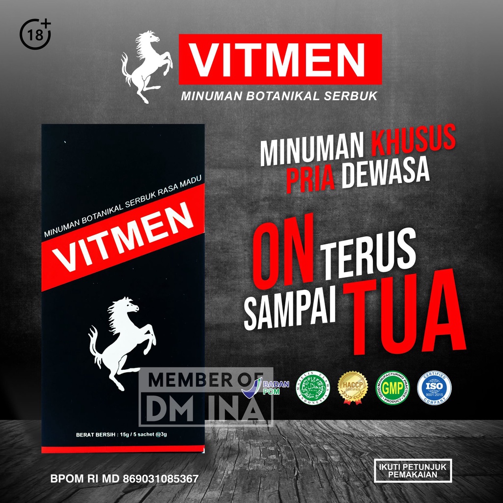 VITMEN REGULER ISI 5 SASET VITMEN ORI VITMEN BPOM VITMEN OBAT STAMINA PRIA HERBAL