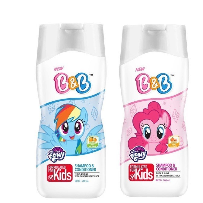 B&B Kids Shampoo & Conditioner Little Pony Anak-Anak 200 ml
