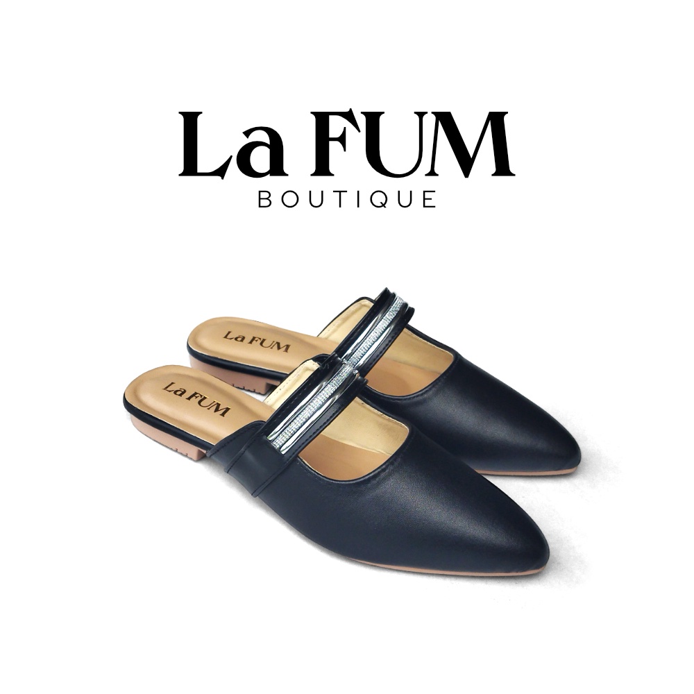 Cinquefoil Sendal flat mules Wanita by La FUM