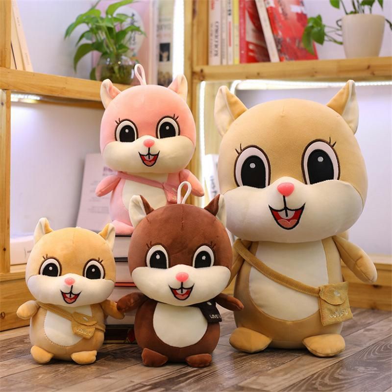 Boneka Tupai Lucu Imut Pakat Tas Selempang Ransel Mainan Boneka Anak Viral Cocok Buat Kado Ulang Tahun Anak/Sahabat/Pacar Ukuran 30cm Bahan Halus Lembut