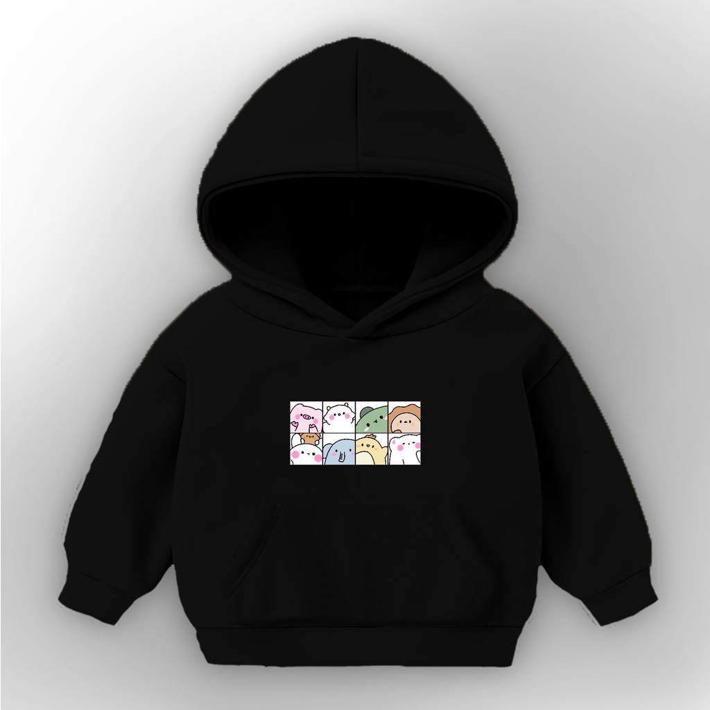 Hoodie Anak Gambar Kombinasi Untuk Usia 1-6 Tahun