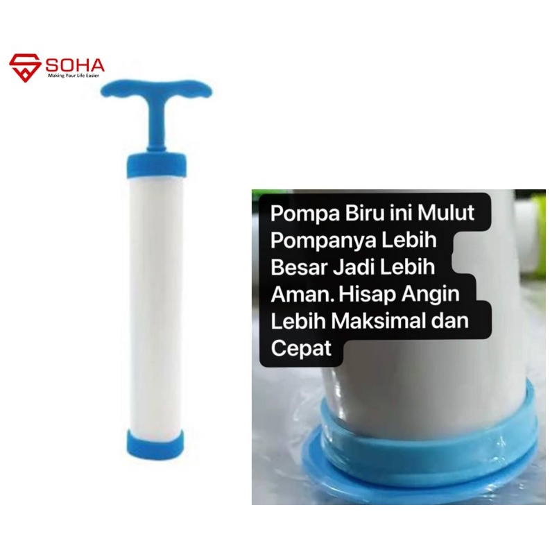 MVS-12 Alat Pompa Tangan Manual Vacuum Bag Pump Kantong Vakum Baju