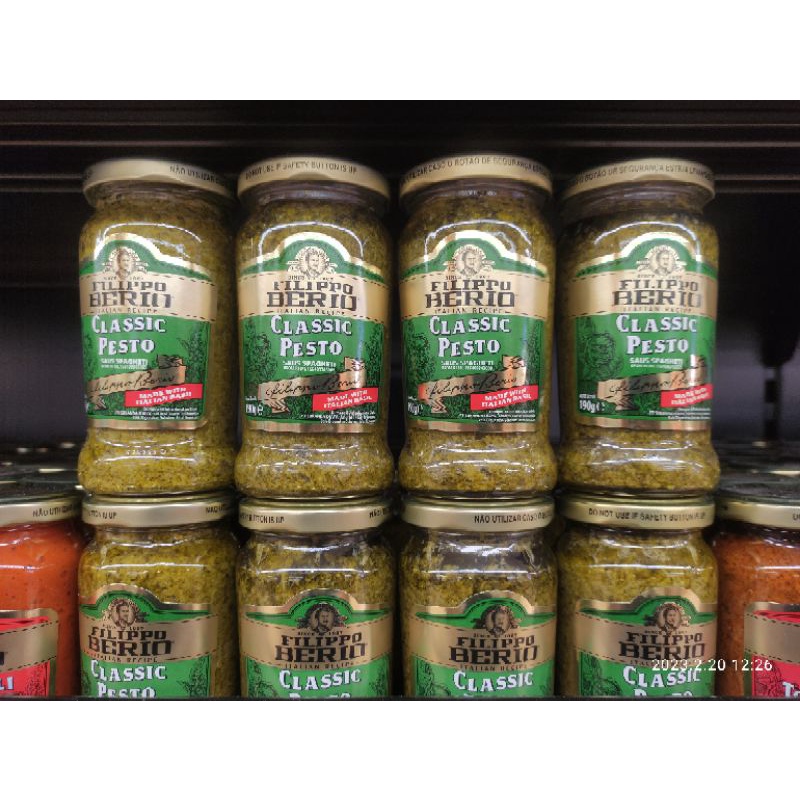 

Filippo Berio Classic Pesto 190gr Saus Spagethi