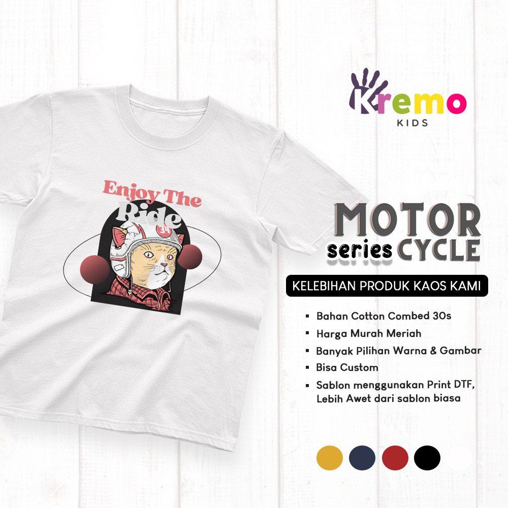 BAJU ANAK LAKI LAKI MOTOR CICYLE SERIES