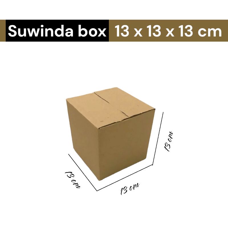 

Kardus karton uk. 13x13x13 cm Kotak Box ST untuk packing Souvenir -dll