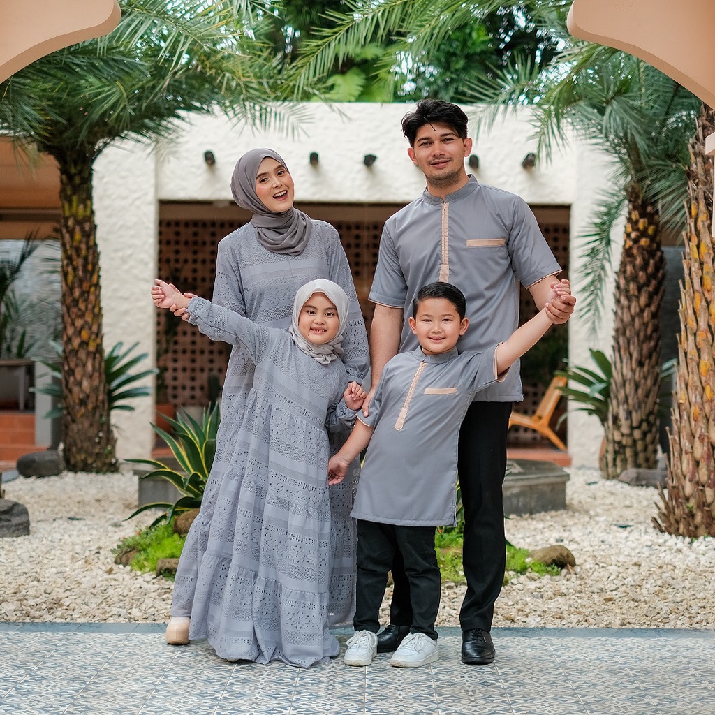 KINANDRA FAMILY SET 2023 GAMIS KOKO SET KEMBAR COUPLE KELUARGA