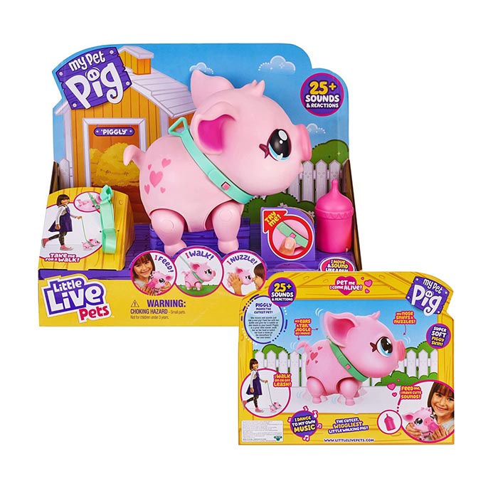 Mainan Binatang Little Live Pets My Pet Pig S1 Single Pack - Piggly