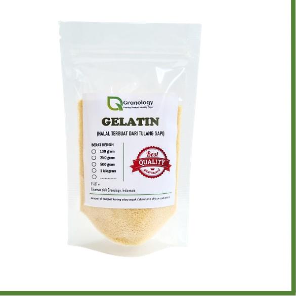 

FLASH SALE Gelatin Bubuk Halal Premium Import (100 gram) by Granology !!