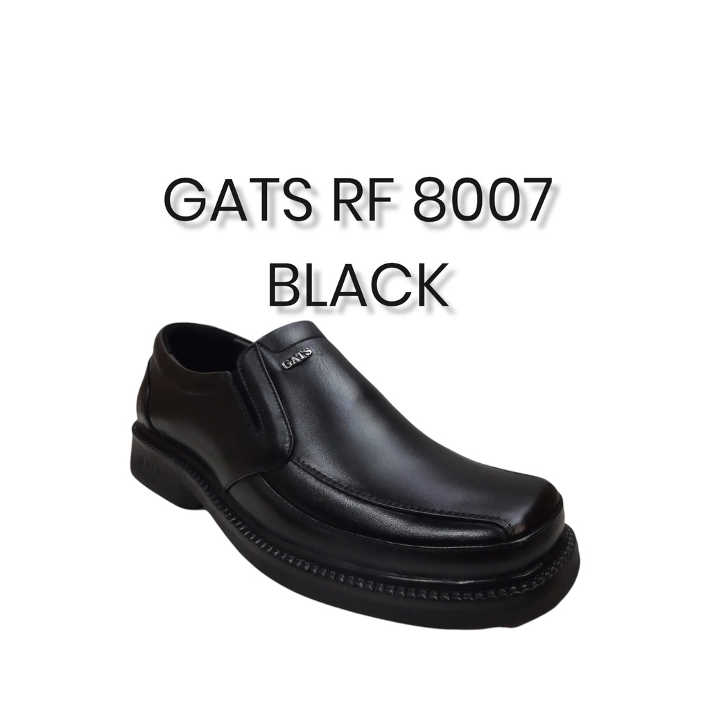 Gats RF 8007 Sepatu Pantofel Kulit Slip On Pria Original Hitam