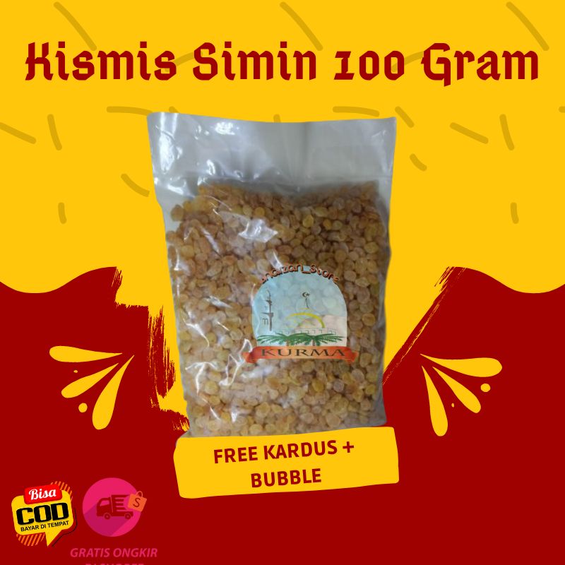 

[ COD ] KISMIS MANIS SIMIN 100 gr / KISMIS KRISTAL / KISMIS / SIMIN OLEH OLEH HAJI DAN UMROH