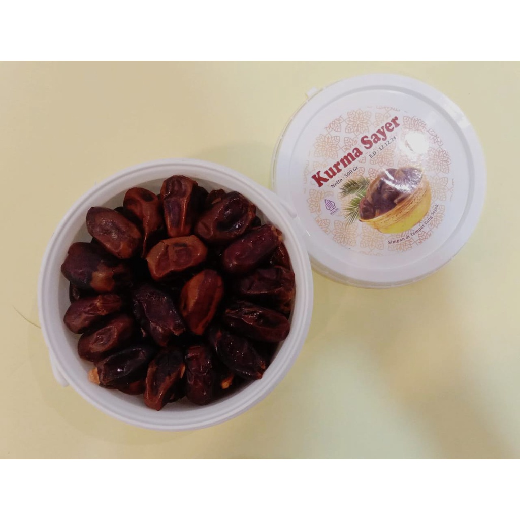 

Kurma Sayer Kemasan Ember Netto 500Gr Original