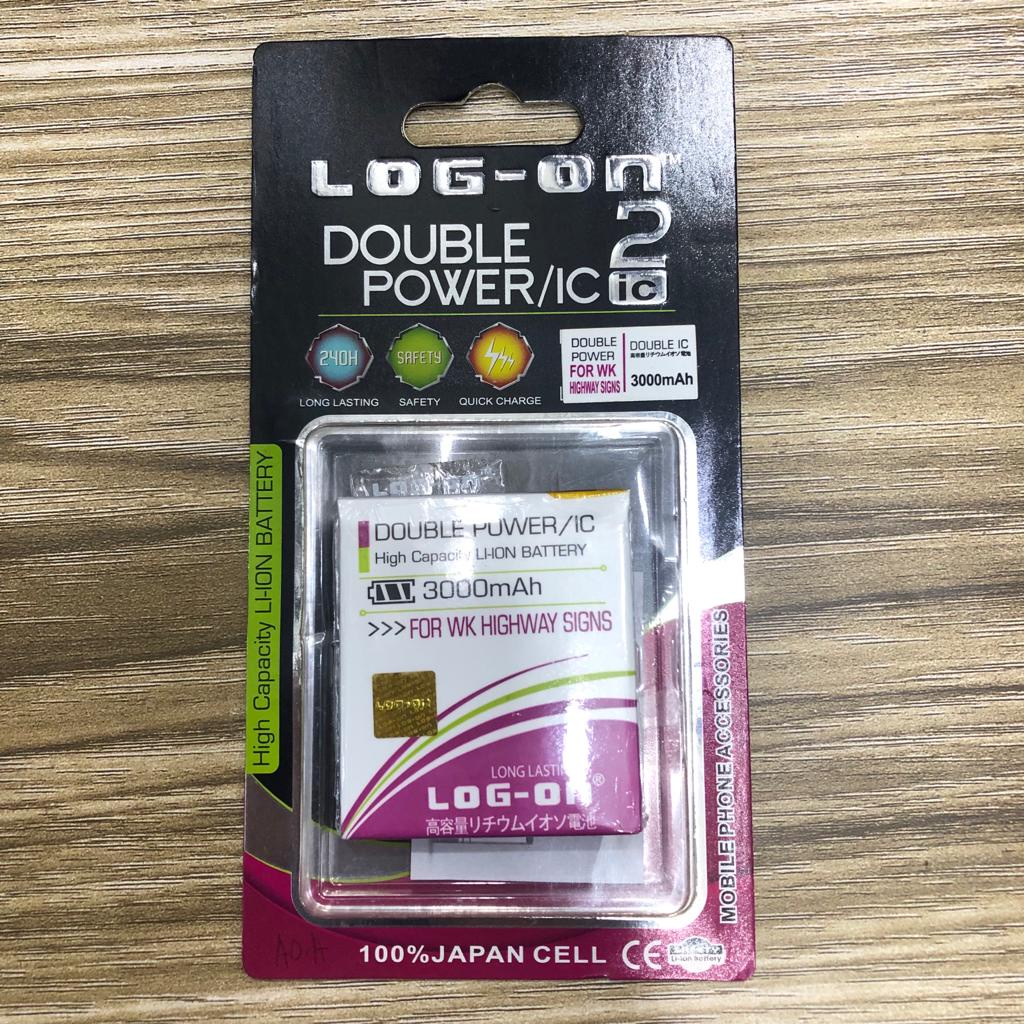 BATERAI LOG ON DOUBLE POWER WIKO HIGHWAY SIGNS