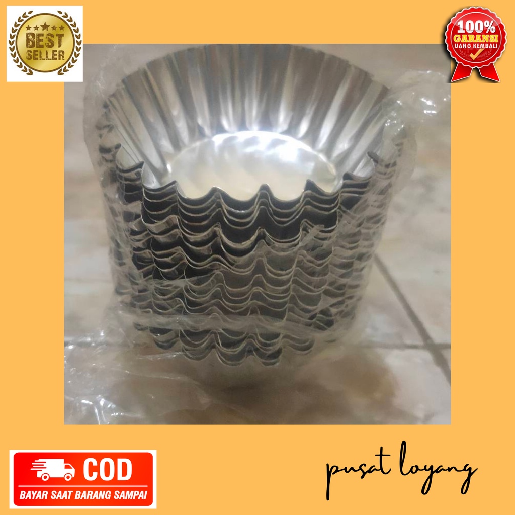 Cetakan Pie Susu Mini Bahan Aluminium Isi 20 Pcs / Pie Susu / Cetakan Pie Susu / Loyang Pie / Loyang