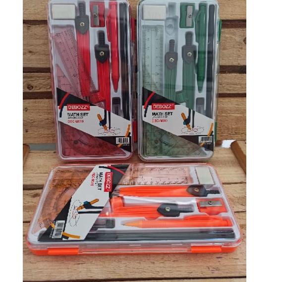 

[ART. 893843] (12Pc) Math set M-510/ Jangka set DBC/Mistar/ stensil lengkap