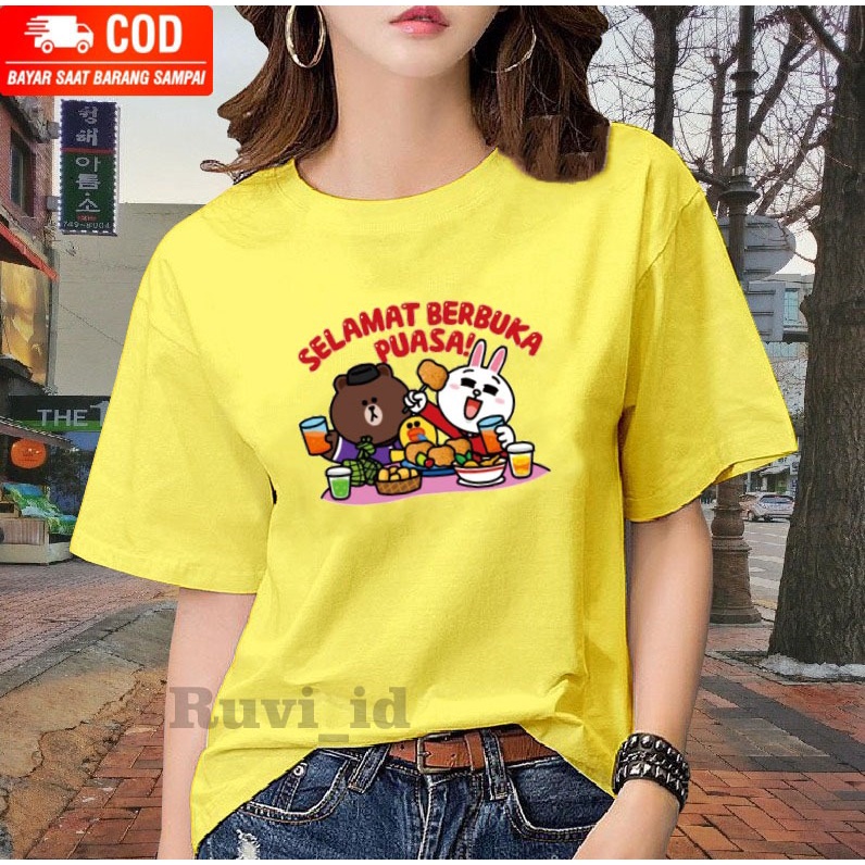 Ruvi_id-KAOS LEBARAN / BELI 3 GRATIS HEADSET EXTRA BAS / KAOS TEMA RAMADHAN / KAOS GAMBAR BERUANG / KAOS WANITA / KAOS TERBARU / KAOS KOREAN STYLE / KAOS IMPORT / KAOS OOTD LEBARAN / BAJU LEBARAN TERBARU / BAJU MURAH / BAJU OVERSIZE