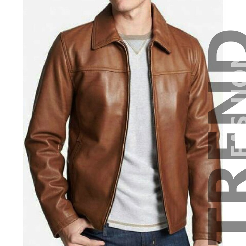 TRF Jaket Kulit Formal Safari / Jaket Safari Pria