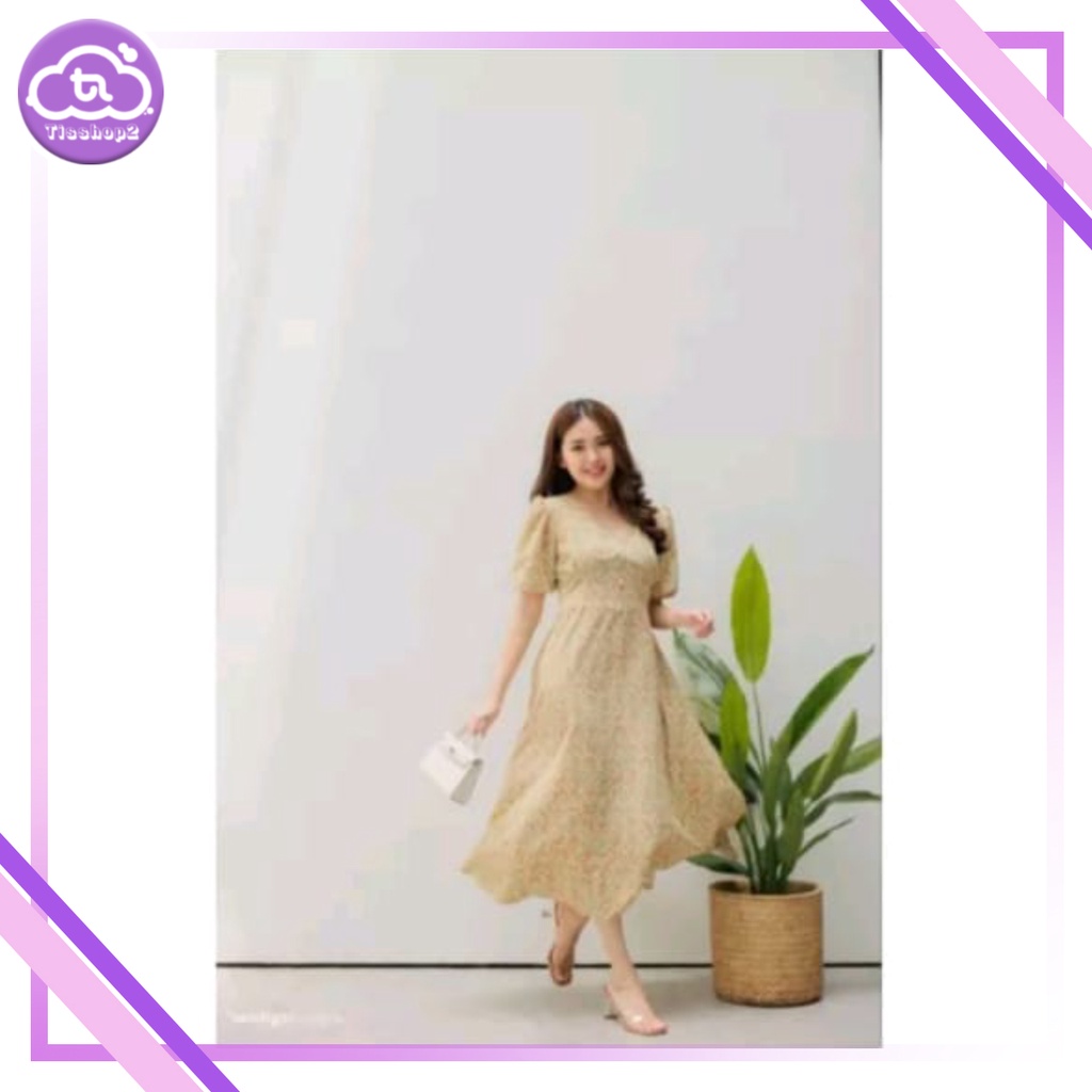 DRESS WANITA FLOWER / DRESS KOREAN WANITA