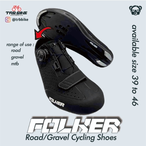 Sepatu Sepeda FOLKER Original Shoes Folker Roadbike Mtb Gravel