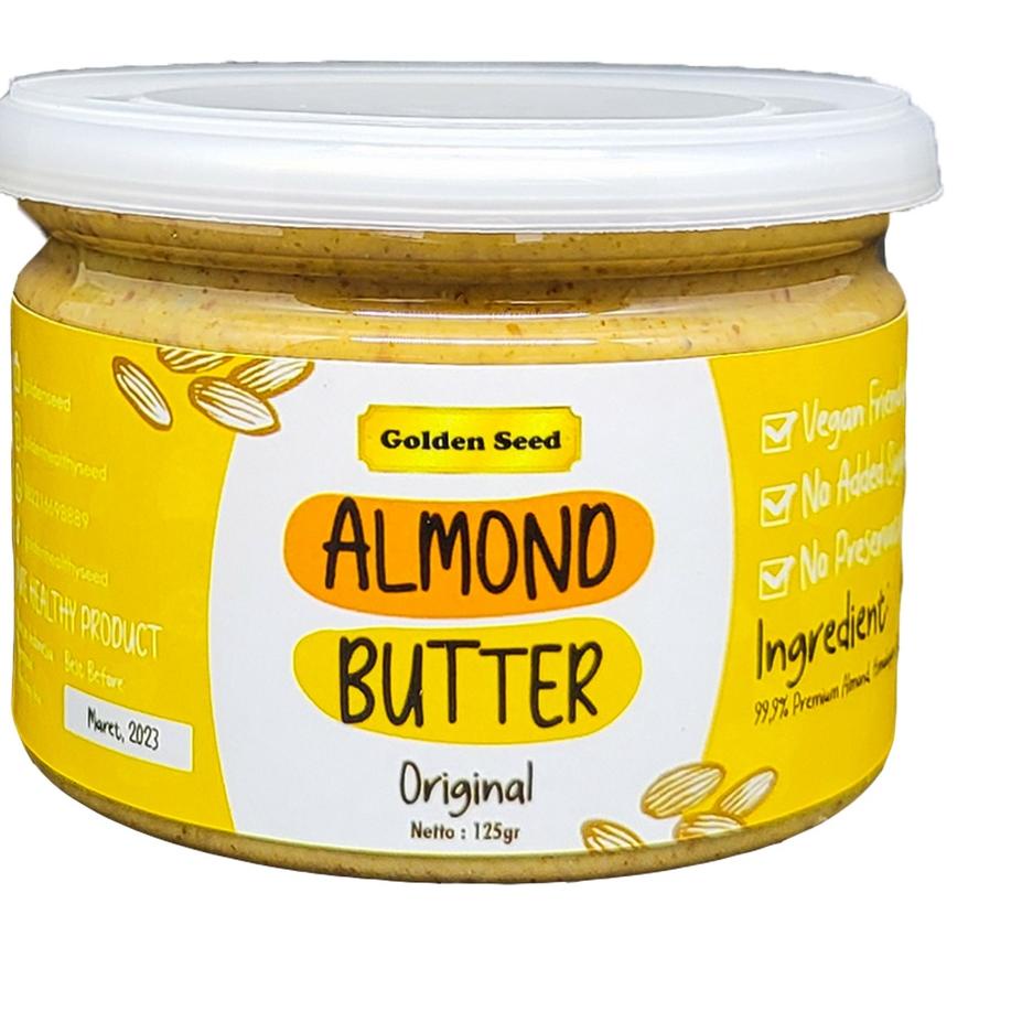 

✩ SELAI ALMOND PREMIUM 125 GRAM - ALMOND BUTTER SUGAR FREE - GLUTEN FREE - VEGAN ✱