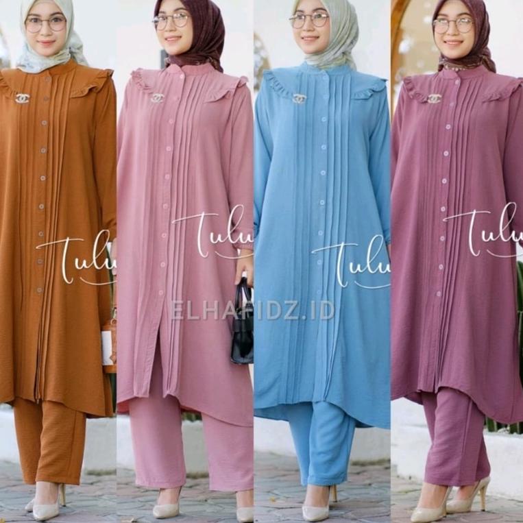 ZARA SET JUMBO LD 115-120 // SETELAN ZARA POLOS LONG TUNIK JUMBO // ONE SET ZARA PREMIUM // SETCEL C