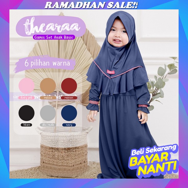 Gamis Anak Terbaru Lebaran 2023 Umur 12 Tahun 10 3 4 5 Kekinian Set Hijab Simpel Viral Anak Perempua