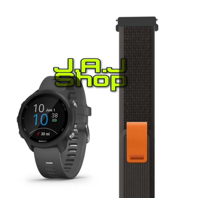 STRAP TALI JAM TRAIL LOOP NYLON GARMIN FORERUNNER 55 165 155 70 170 245 245M 645 MUSIC NON MUSIK WAT