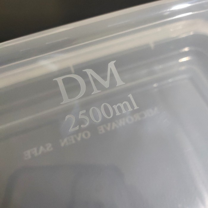 THINWALL DM 2500 ML SQUERE - 2500ML FOOD CONTAINER - ISI 25PCS