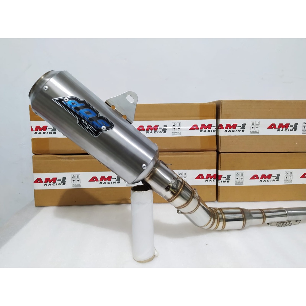 Knalpot Dos Mufler FFA Pipa Kolong Bawah Pnp Klx Crf Wr Dtracker Full System