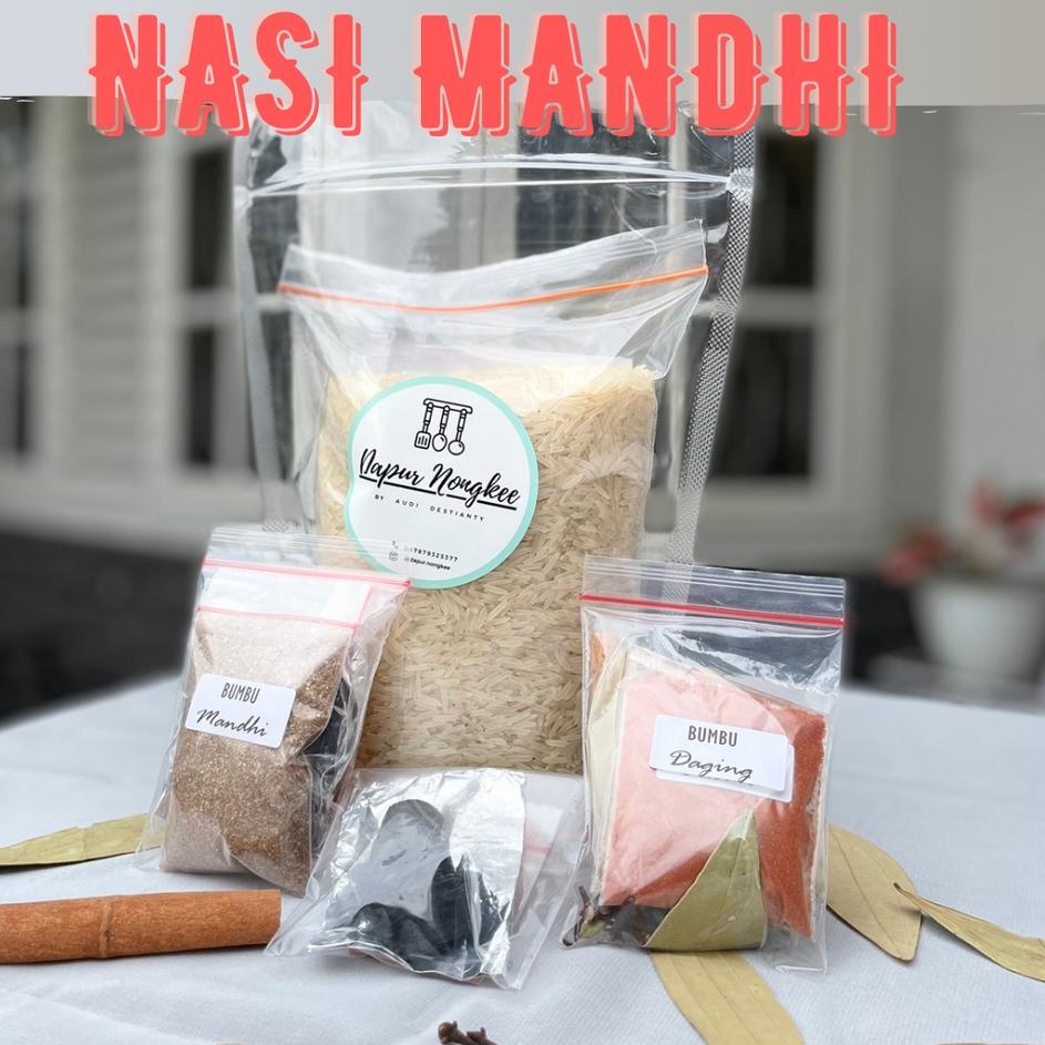 

❃ Nasi Mandhi | Beras Basmati 1kg dengan Bumbu Nasi Mandhi | Nasi Mandhi Instan ☑