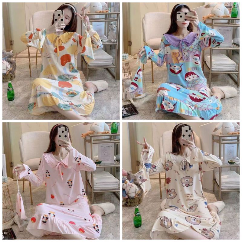 DASTER IMPORT WANITA/BAJU TIDUR DASTER KOREA STYLE /PIYAMA WANITA IMPORT DK