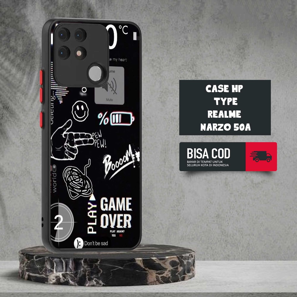 CASE REALME NARZO 50A MOTIF [NASA TICKET] TERLARIS CASING REALME NARZO 50A BARU SOFTCASE DOVE MATTE 