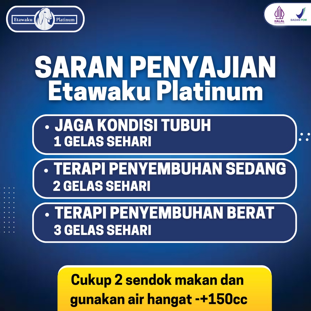 ETAWAKU PLATINUM ORIGINAL | Susu Kambing Etawa Atasi Masalah Nyeri Sendi Pernafasan Kesehatan dan Kepadatan Tulang