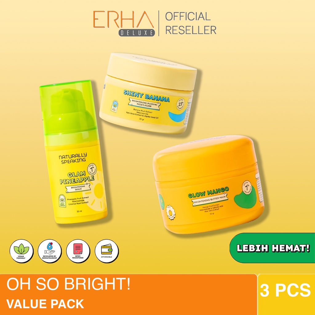 Naturally Speaking - VP Oh So Bright! - Paket Glowing Wajah