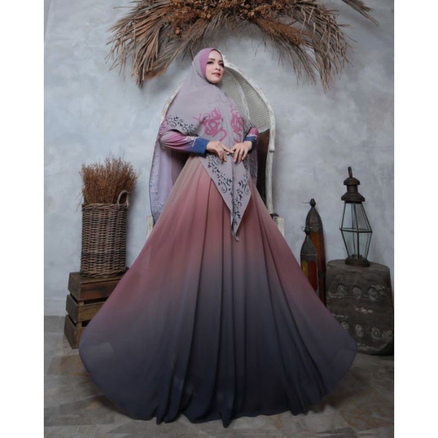 gamis dress nisma syari premium series yodizein syari