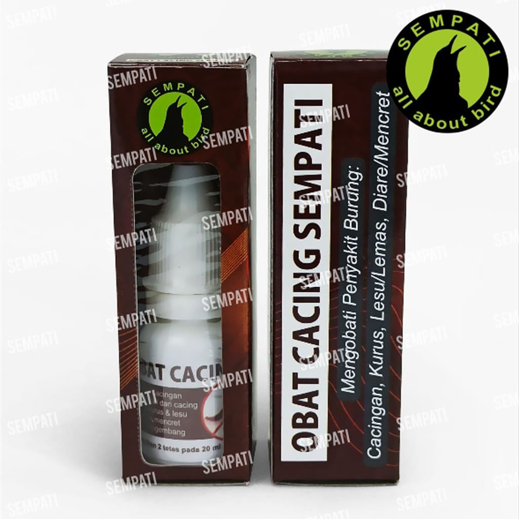 OBAT CACING SEMPATI MENGOBATI BURUNG SAKIT CACING KURUS LESU UNTUK MURAI KACER LOVEBIRD ANIS DLL