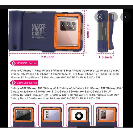 SHELLBOX WATERPROOF CASE PROFESIONAL DIVING 15M REAL IPHONE SAMSUNG