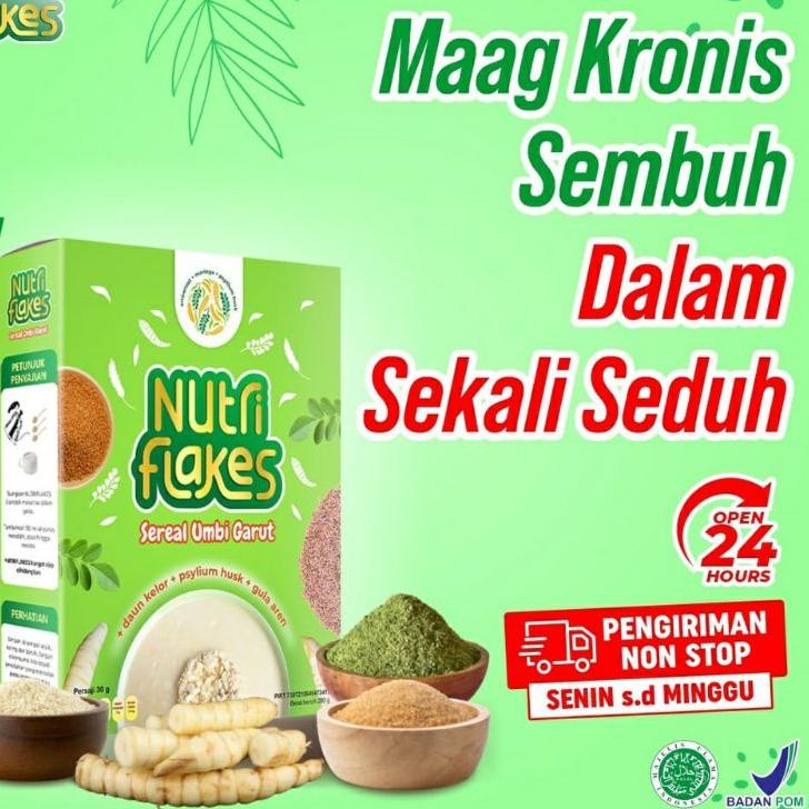 

♣ NUTRIFLAKES Superfood Kaya Penganti Makan Dan Terapi Lambung ➩