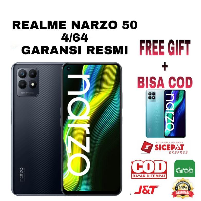 REALME NARZO 50 4/64 GARANSI RESMI
