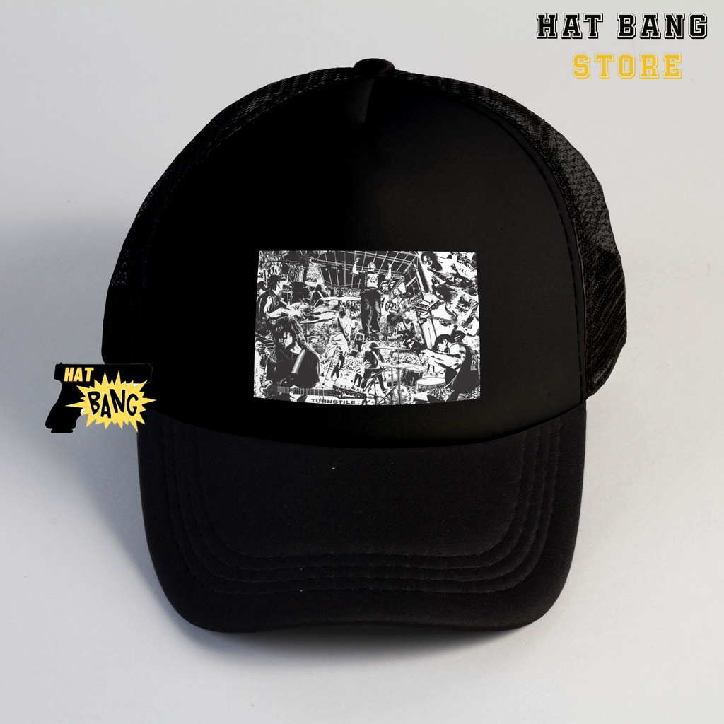 Topi Turnstile Art // Topi Turnstilee // Turnstile // Topi // Topi Hardcore // Topi Band // Hatbangstore