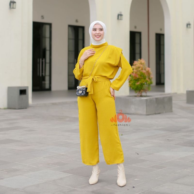 WANDA ONE SET CRINKLE AIRFLOW PREMIUM // ONE SET WANITA