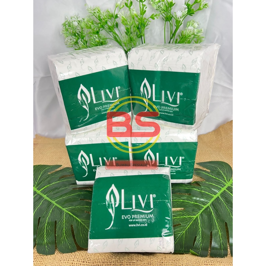 LIVI Tissue Kotak Meja Eco Multipurpose isi 150 lembar (2ply)
