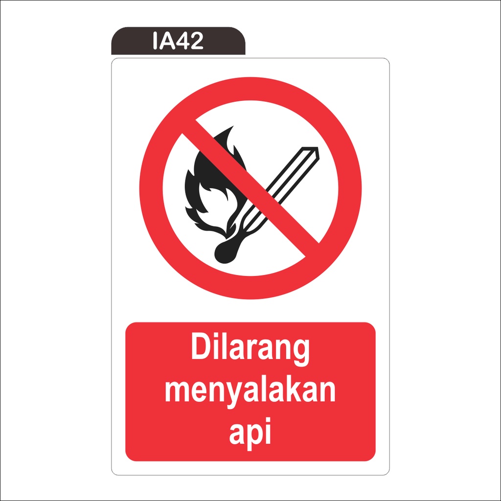 

RAMBU DILARANG MENYALAKAN API (STICKER ONLY)
