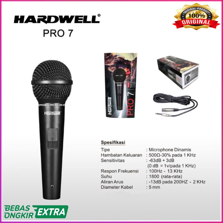 Microphone - Mic Kabel ori pr07 suara empuk dan gratis kabel mic panjang mantap