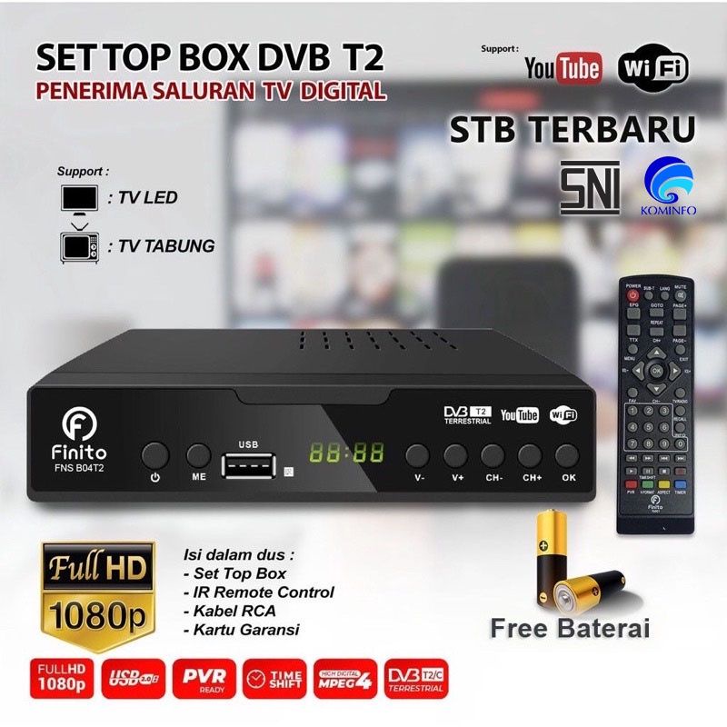 SET TOP BOX FINITO FLAT BESI ANTI PANAS
