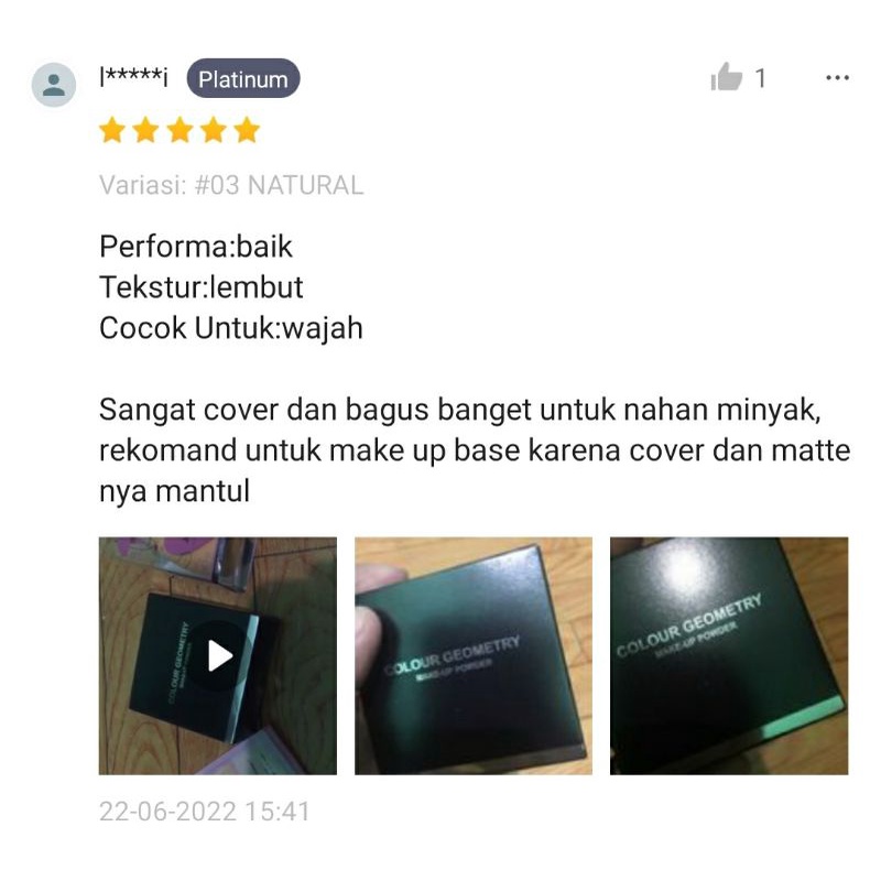 BEDAK TABUR LAMEILA COLOUR GEOMETRY | PENGONTROL MINYAK WAJAH