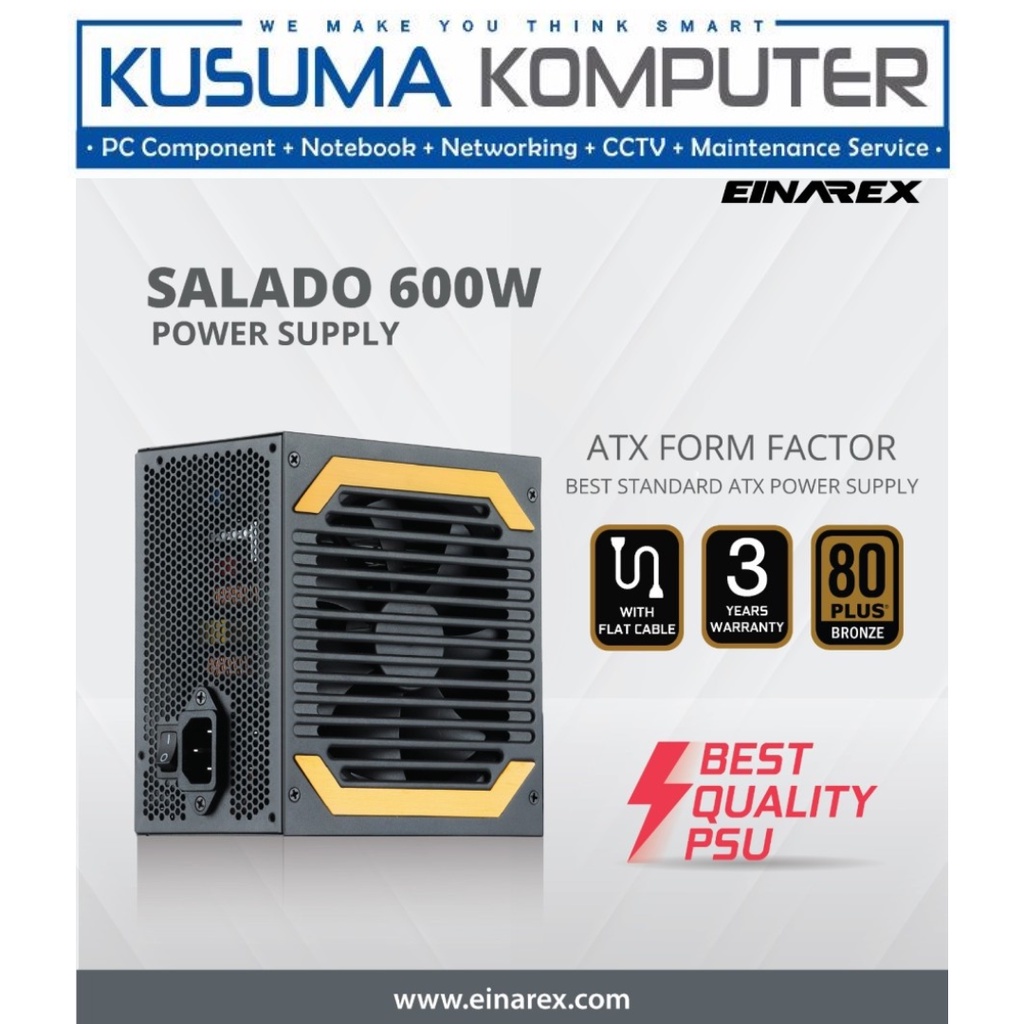 Einarex Salado PSU 600W 600 80 Plus Bronze