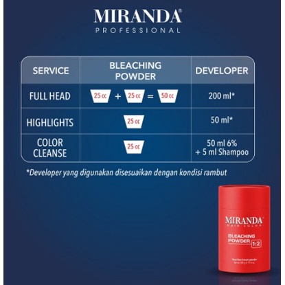 Miranda Professional Bleaching Powder