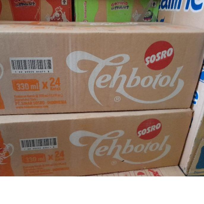 

✼ Teh botol sosro kotak 330 ml 1 dus Ω