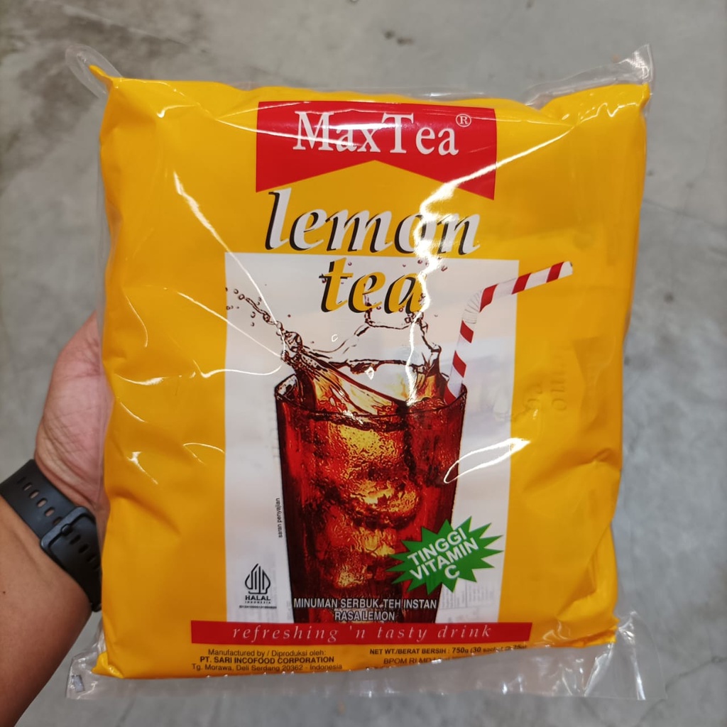 

Max Tea Lemon Tea Minuman Serbuk Teh Instan Rasa Lemon Isi 30 Sacset